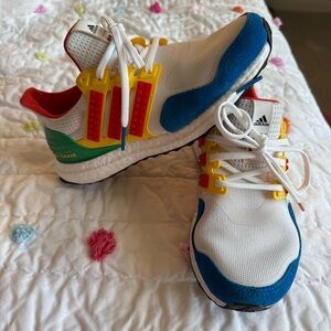 Adidas Kids LEGO White red and Blue Sneakers 4.5 excellent condition ultraboost